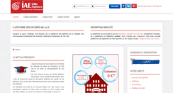 Desktop Screenshot of diplomes-iaelille.com